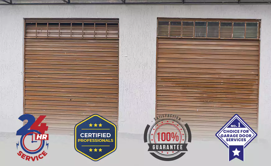 Residential Wood Roll Up Garage Doors in Parkland, FL